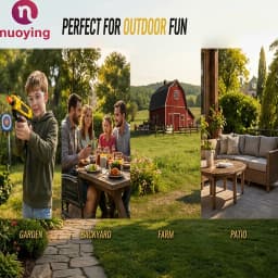 NUOYING New Fly Mosquito Gun 3.0 Salt Shooting Toy Gun Perfect Children's Day Gift for Adults Kids