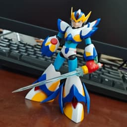 KP701 Rockman X Fifth Form Falcon Armor Model Kit Action Figures Desktop Ornament Doll Mega Man Toy Gift Collectible