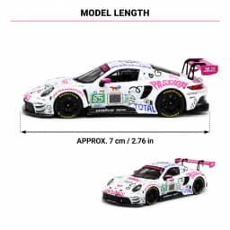 Trends Hobby 1/64 Porsche 911 GT3 R IRON DAMES #85 LMGT3 Racing Miniature Model Toy Car Free Wheels Diecast Collection Gift
