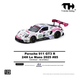 Trends Hobby 1/64 Porsche 911 GT3 R IRON DAMES #85 LMGT3 Racing Miniature Model Toy Car Free Wheels Diecast Collection Gift