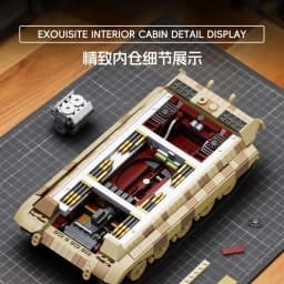 TK8004 Military Building Blocks King Tiger Heavy Tank Panzer VI Ausf.B Model Armored Vehicle Toy for Adults 2143PCS