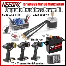 2322 RC Outrunner Crawler Brushless Motor 45A ESC 7CH Transmitter Receiver 21g Servo Upgrade Kit for MN82 MN99S MN168 MN78 Car