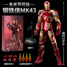 ZD Toys Iron Man MK1 MK2 MK3 MK4 MK5 MK6 MK7 MK42 MK43 MK45 MK46 War Machine Movie Action Figure 7 Inches Adult Collectible Toys