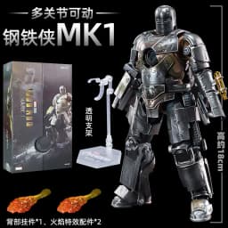 ZD Toys Iron Man MK1 MK2 MK3 MK4 MK5 MK6 MK7 MK42 MK43 MK45 MK46 War Machine Movie Action Figure 7 Inches Adult Collectible Toys