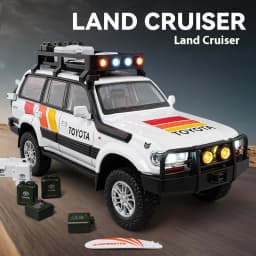 1:24 Scale LC80 Off-road Vehicle Alloy Car Model Diecast Toy Ornament Gift Souvenir Collectible