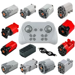 1000mAh 8 Way Remote Programmable APP Control Kit Rechargeable Battery Box Power Functions Motor Building Blocks Set Car Modify