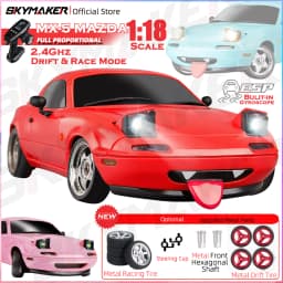 LDRC 1/18 RC Drift Car LD1804 Mazda MX5 2.4GHz with ESP Gyro LED Lights Full Scale Skymaker RC Toy Racing Cars For Kids Toy Gift