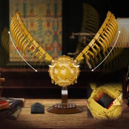 MOC Golden Snitch Building Blocks Set - Magic Quidditch Ball Model Bricks DIY Assembly Toy for Kids Adults, Home Desk Decoration