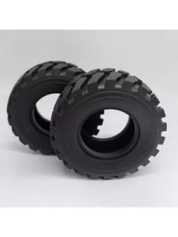 RC 1 Pair LESU Diameter 45MM Height Wheel Rubber Tyres 110Mm for Remote Control 1/15 Hydraulic Loader RC Car Accessories
