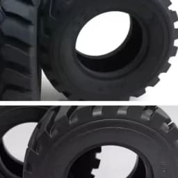 RC 1 Pair LESU Diameter 45MM Height Wheel Rubber Tyres 110Mm for Remote Control 1/15 Hydraulic Loader RC Car Accessories