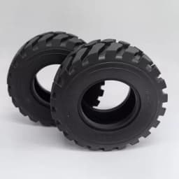 RC 1 Pair LESU Diameter 45MM Height Wheel Rubber Tyres 110Mm for Remote Control 1/15 Hydraulic Loader RC Car Accessories