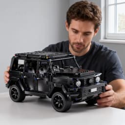 1:14 Technical Configurable Black Off-Road SUV Building Block MOC Construction Bricks Vehicle Toy Gift for Adults and Kids