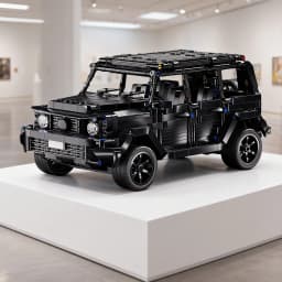 1:14 Technical Configurable Black Off-Road SUV Building Block MOC Construction Bricks Vehicle Toy Gift for Adults and Kids