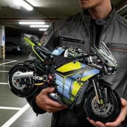 Adult Classic 1:8 Motorbike High-Tech Model Building Blocks Set Unique Motorcycle Bricks Toy Gift for Vehicle Enthusiasts