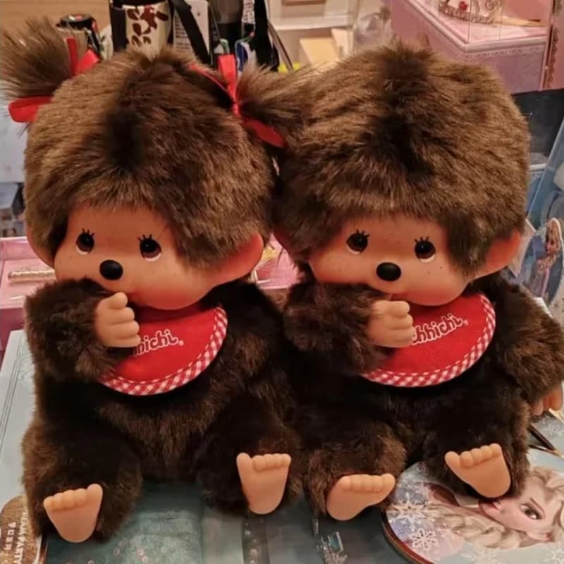20cm Kawaii Monqiqi Cute Anime Plush Doll Bag Pendant Puppet Decoration Girl Children Couple Birthday Toy Keychain Gift