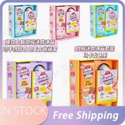 In Stock Genuine Zuru Mini Brands Mini Fridge Set With Original Packaging Blind Box Openable Fridge Door Anime Figure Mystery