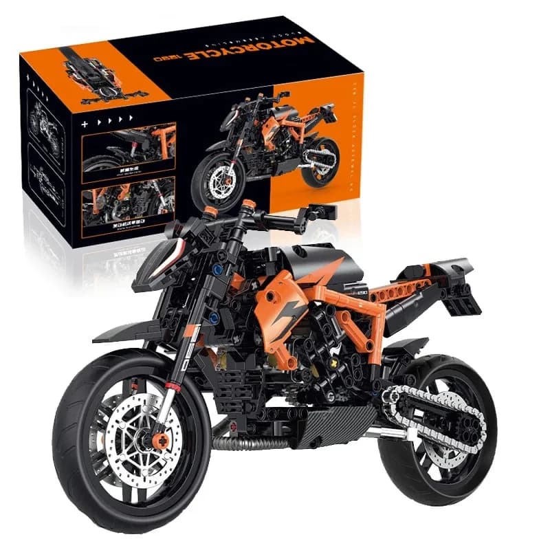 1:8 Motorbike Model Building Blocks Sets Racing Moto Bricks Toys Kids Boys Children Birthday Gifts Adult MOC Technical 579Pcs