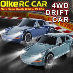 Oike 4WD Drift Racing RC Car with LED Light High Speed 2.4G Radio Remote Control 4x4 Race Sports Cars for Kids Toy Gift