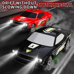 Oike 4WD Drift Racing RC Car with LED Light High Speed 2.4G Radio Remote Control 4x4 Race Sports Cars for Kids Toy Gift