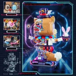 LOZ-1956 Luminous mechanical Squirrel Sorcerer puzzle model assembled children's adult building blocks toy holiday gift