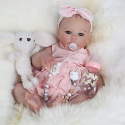 NPK 46CM Meadow Reborn Baby Doll - Soft Touch 3D Skin Hand Painted Multiple Layers Genesis Paint High Quality Art Doll