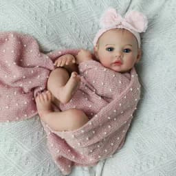NPK 46CM Meadow Reborn Baby Doll - Soft Touch 3D Skin Hand Painted Multiple Layers Genesis Paint High Quality Art Doll