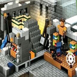 MOC Black Warden Sword Outpost Children's Building Block Model Toy Birthday Gift
