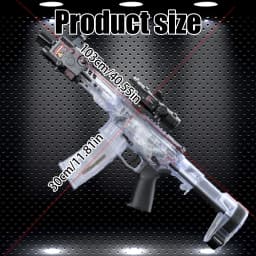 SLR Nylon Electric Gel Ball Blasting Toy Gun, Automatic Splash Ball Blaster, Suitable for Outdoor Shooting Games [No Bullets]