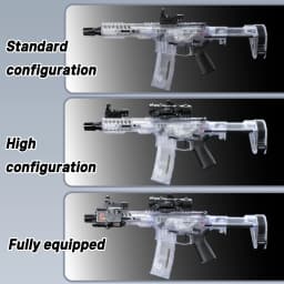 SLR Nylon Electric Gel Ball Blasting Toy Gun, Automatic Splash Ball Blaster, Suitable for Outdoor Shooting Games [No Bullets]