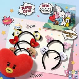 BT21 Koya RJ Shooky Mang Tata Chimmy Cooky Cute Cartoon Doll Headband Anime Peripheral Decor Headband