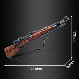 1206PCS Historical Rifle Model Kit Classic Bolt Action Sniper Building Set for Adult Collector Mechanical Engineering Project