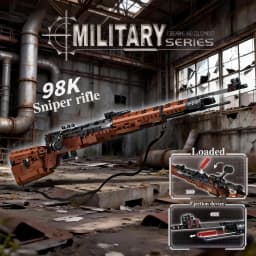 1206PCS Historical Rifle Model Kit Classic Bolt Action Sniper Building Set for Adult Collector Mechanical Engineering Project