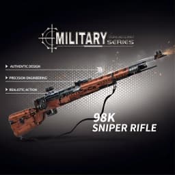 1206PCS Historical Rifle Model Kit Classic Bolt Action Sniper Building Set for Adult Collector Mechanical Engineering Project