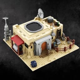 Moc Desert House Village  Star Movie Tatooine Mos Eisley Cantina Compatible 75290 Building Blocks Bricks War Base Toy present