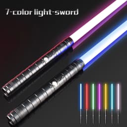 RGB EMetal Lightsaber Dueling Smooth Swing Sword Sabre De Luz 14 Color Changing with Sounds Flashing Toy