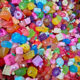 Anime 3D Rare Shop Game Market Gadget Figures Kawaii Cute Rainbow Colol Sweet Candy Food Model Collectible Toy Gift for Fans