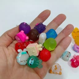 Anime 3D Rare Shop Game Market Gadget Figures Kawaii Cute Rainbow Colol Sweet Candy Food Model Collectible Toy Gift for Fans