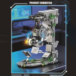 GLaDOS Portal 2 with LED Motor Building Blocks Decrypt Puzzle Game Evil Robot Aperture Lab Brick Model Kit Adults DIY Gift 1976PCS