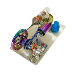 Mini Stirling Engine Model Generator with Light Color Engine Physics Experiment Popular Science DIY Production Invention Toy
