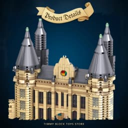 6000Pcs Medieval Magic Castle Building Blocks Set Hogwarts MOC Bricks Toys Potter Educational Gifts Adult Micro Block Model