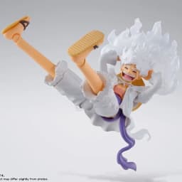 One Piece Monkey D. Luffy Gear 5 Sun God Nika Action Figure, Multi-Accessory Anime Figure Model Ornament