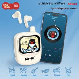 Martube New Pingu Smart Screen Electronic Toy Anime Peripheral Gift Pingu Phone Decor Ornaments Toy Girls Holiday Birthday Gifts