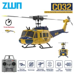 C032 RC Helicopter 2.4G 6-Aixs Gyroscope 6CH Altitude Hold Optical Flow Brushless Remote Control Helicopter Toys