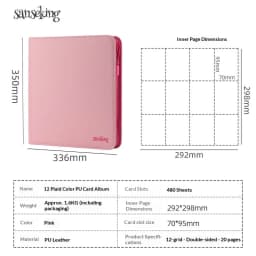 Sanseking Trading Card Binder 4/6/9 Pocket Card Collection Album Portable Card Storage Book for Collectible Cards