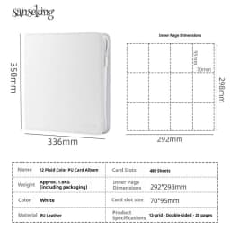 Sanseking Trading Card Binder 4/6/9 Pocket Card Collection Album Portable Card Storage Book for Collectible Cards