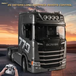 HUINA 1501 2.4G RC Truck With Light 1:18 4WD Full Scale 19CH Remote Control Car Alloy Heavy Truck Trailer Model Toy For Kid Gift