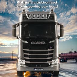 HUINA 1501 2.4G RC Truck With Light 1:18 4WD Full Scale 19CH Remote Control Car Alloy Heavy Truck Trailer Model Toy For Kid Gift