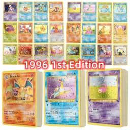 French Version 1996 Year 1st Edition Pokémon card Charizard Pikachu Mewtwo Blastoise Collecting card toys 151Pcs boxed