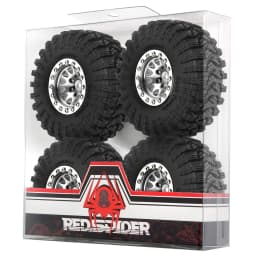 1.3” Aluminum Beadlock Wheel Tires for 1/18 1/24 RC Crawler Car SCX24 Axial AX24 FMS FCX24 TRX4M Upgrade RC Ca