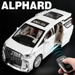 1:24 Alphard VS680 Remote-controlled Car Model Toy Models Alloy Body Rubber Tires Business Vehicle Models Music Light Gifts